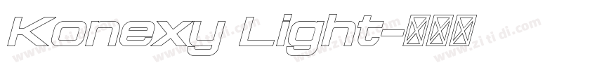 Konexy Light字体转换